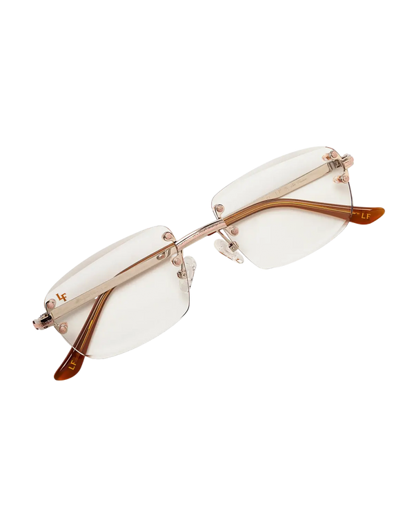 Lux Frames - Silver & Rose Gold - Clear Lens