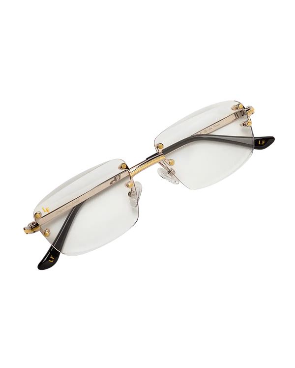 Lux Frames - Silver & Gold Two Tone - Clear Lens