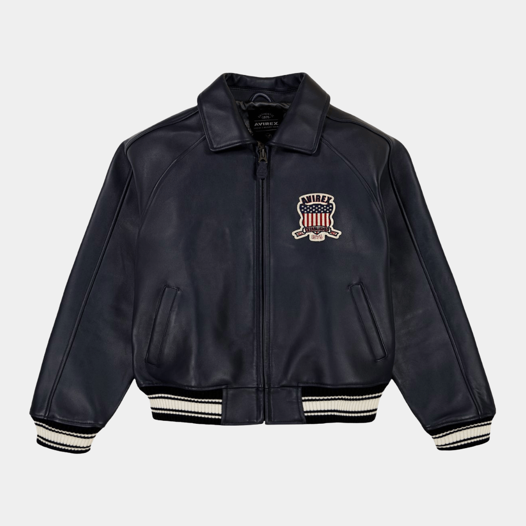 Avirex - Icon Leather Jacket - Bloc Magasin
