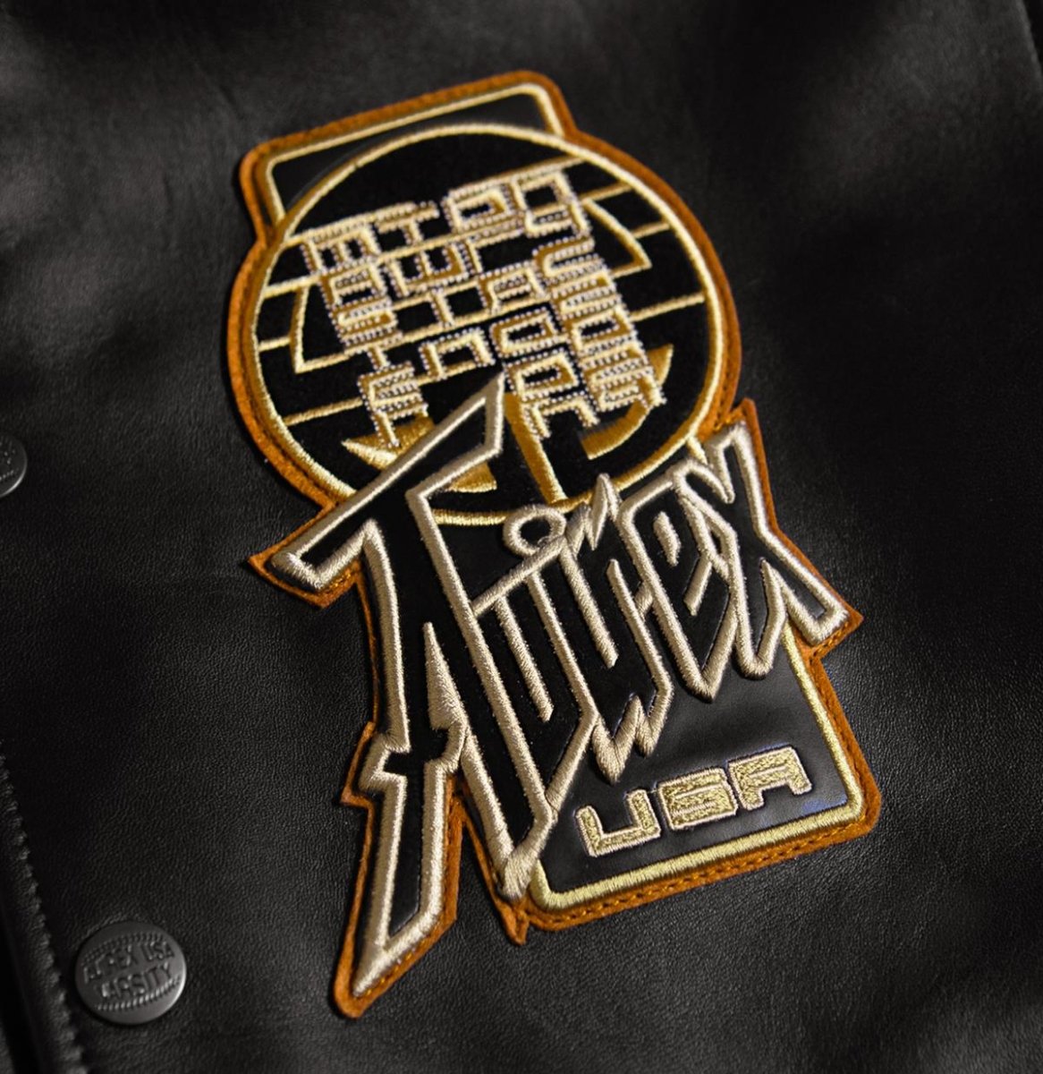 Avirex - Twin Dragon Leather Jacket - Bloc Magasin