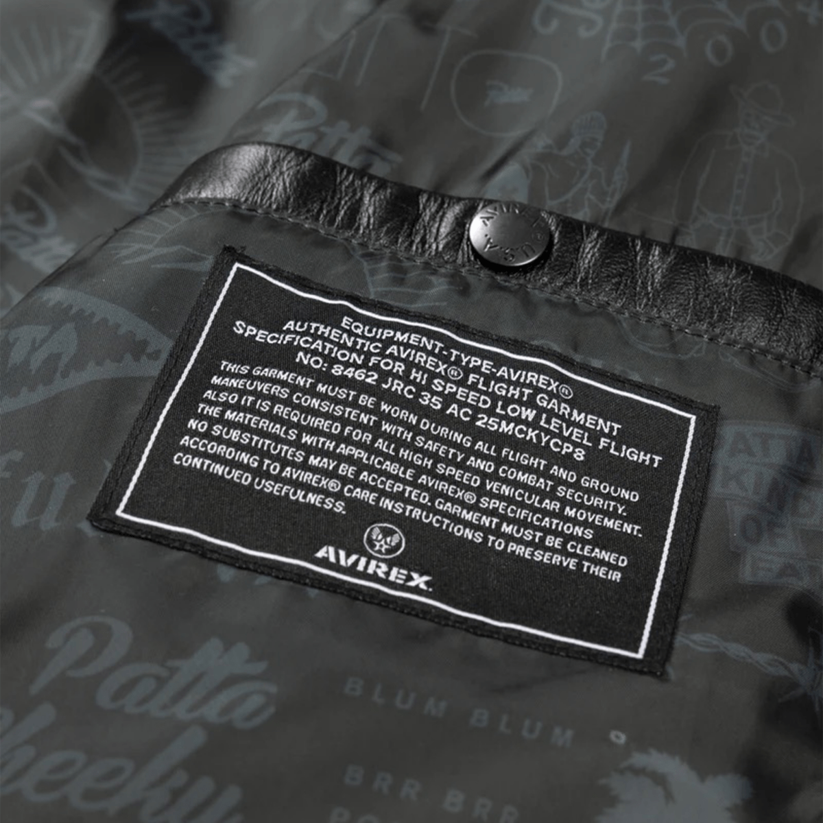 Avirex x Patta - Leather Jacket - Bloc Magasin