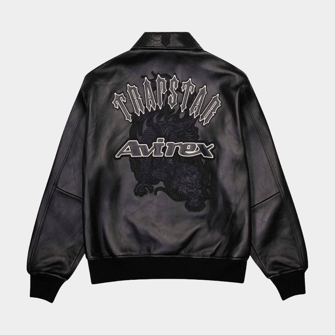 Avirex x Trapstar - Vol 2 Leather Jacket - Bloc Magasin