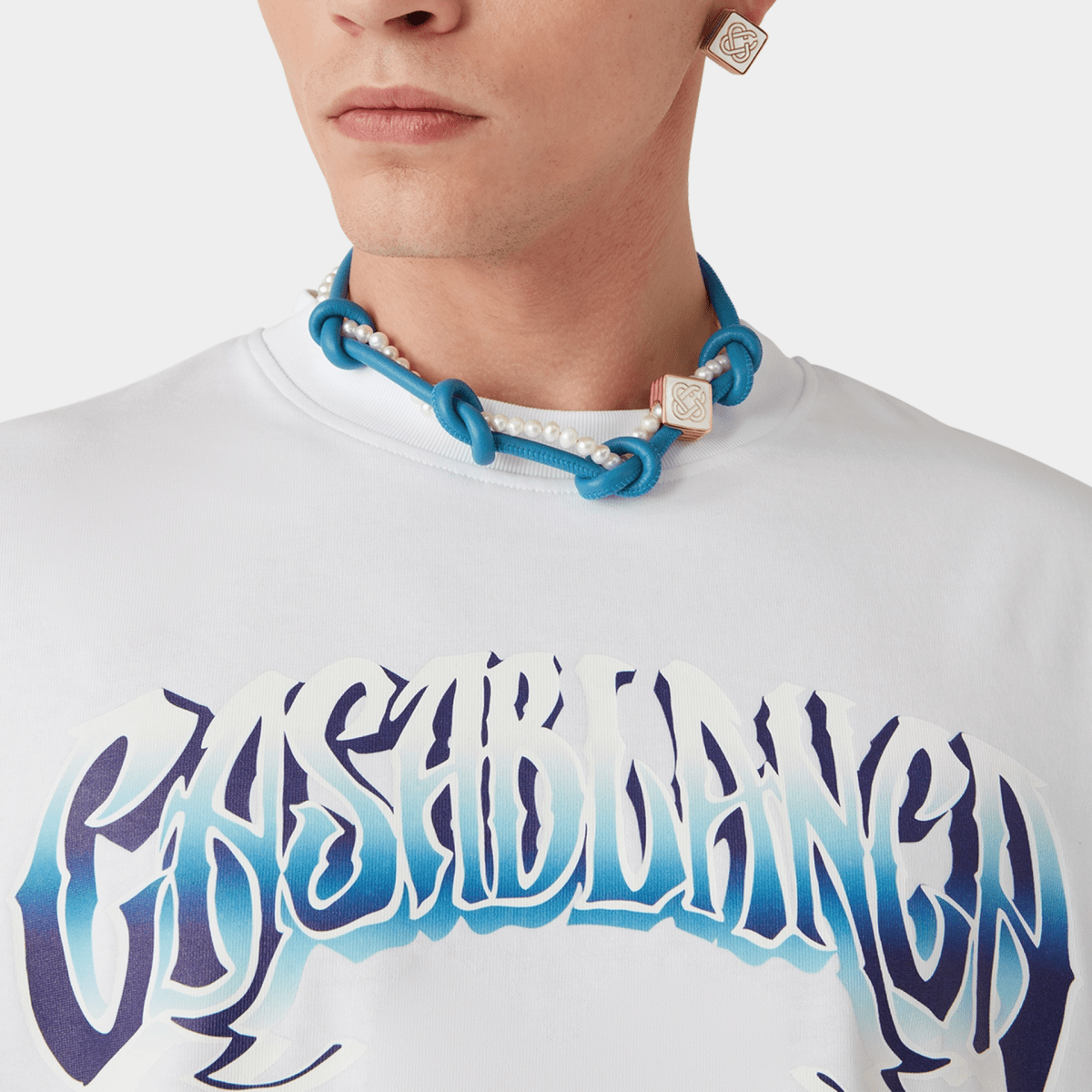 Casablanca - Blue Fade Long Sleeve T-Shirt - Bloc Magasin