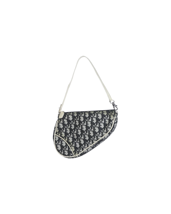 Dior - Monogram Canvas Saddle Bag Pochette