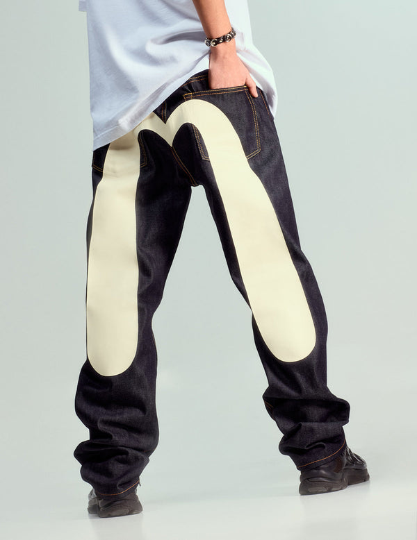 Evisu - Daicock Print Straight Fit Jeans — view 3