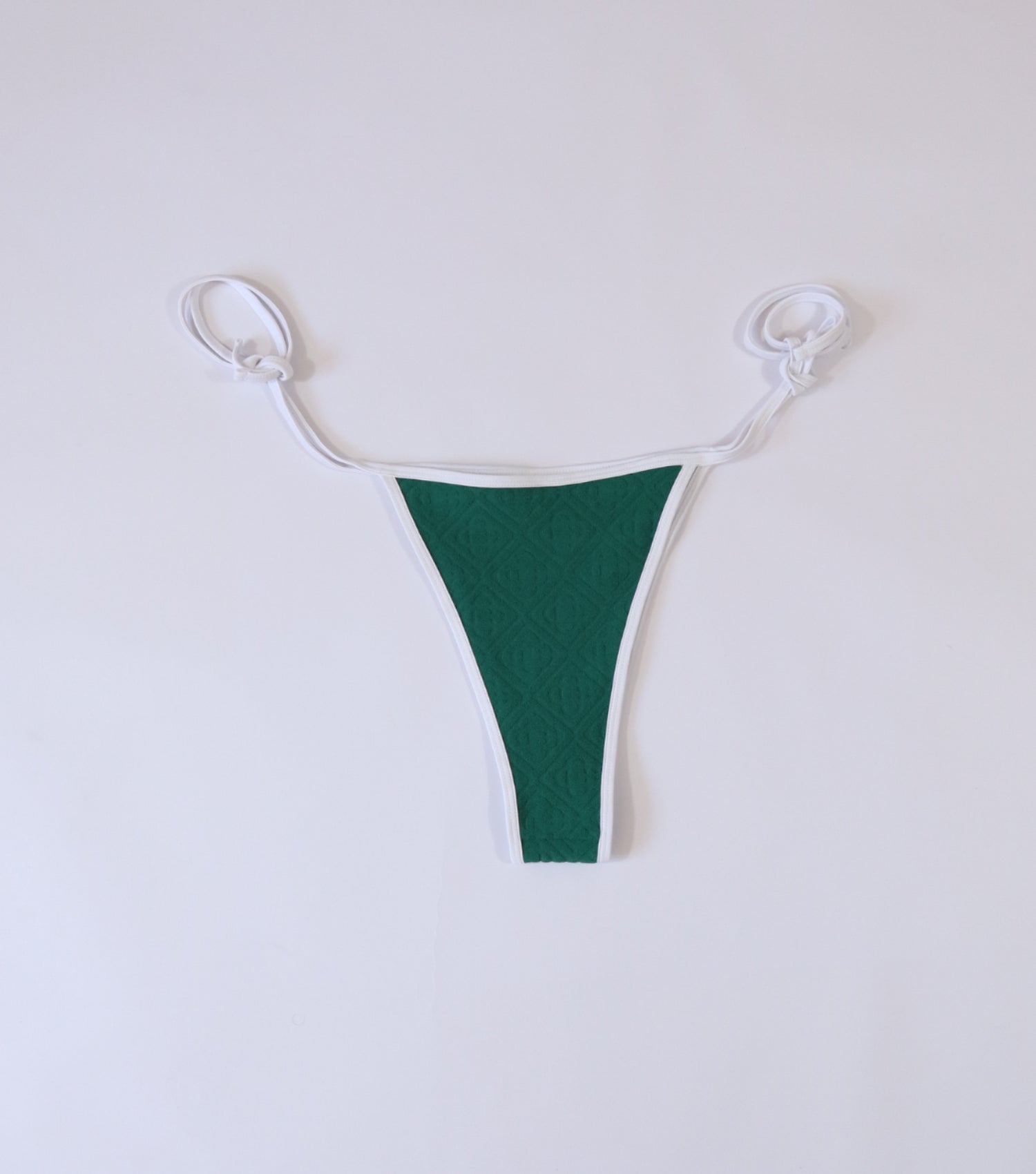 Casablanca Monogram-jacquard Bikini Bottoms - Green