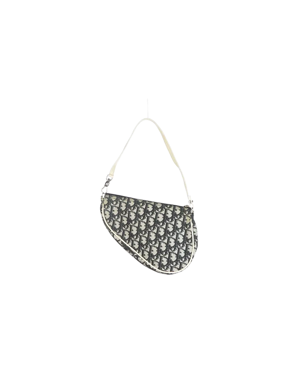 Dior - Monogram Canvas Saddle Bag Pochette