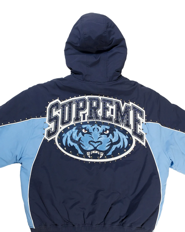 Supreme x The North Face - Studded Nuptse Jacket Royal — view 5