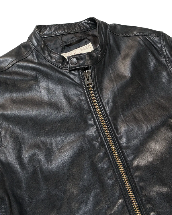 Avirex - Vintage Café Racer Leather Jacket Black — vintage — view 2