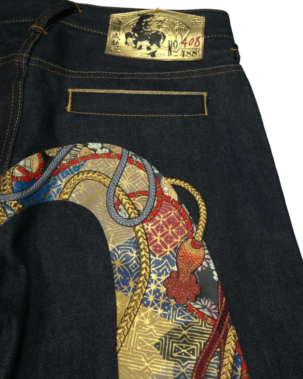 Evisu - Embroidered Selvedge Jeans — view 8