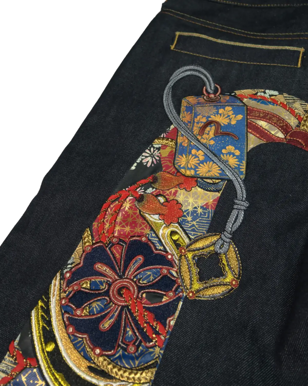 Evisu - Embroidered Selvedge Jeans — view 5