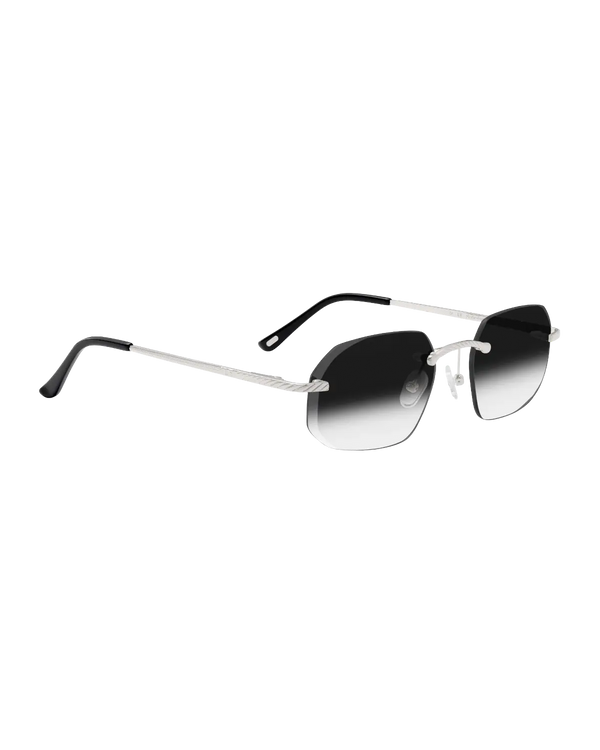 Lux Frames - Silver Rimless Class VII — Black Fade - alternate