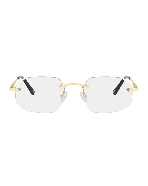 Lux Frames - Gold Rimless Class VII — Clear Lens - alternate