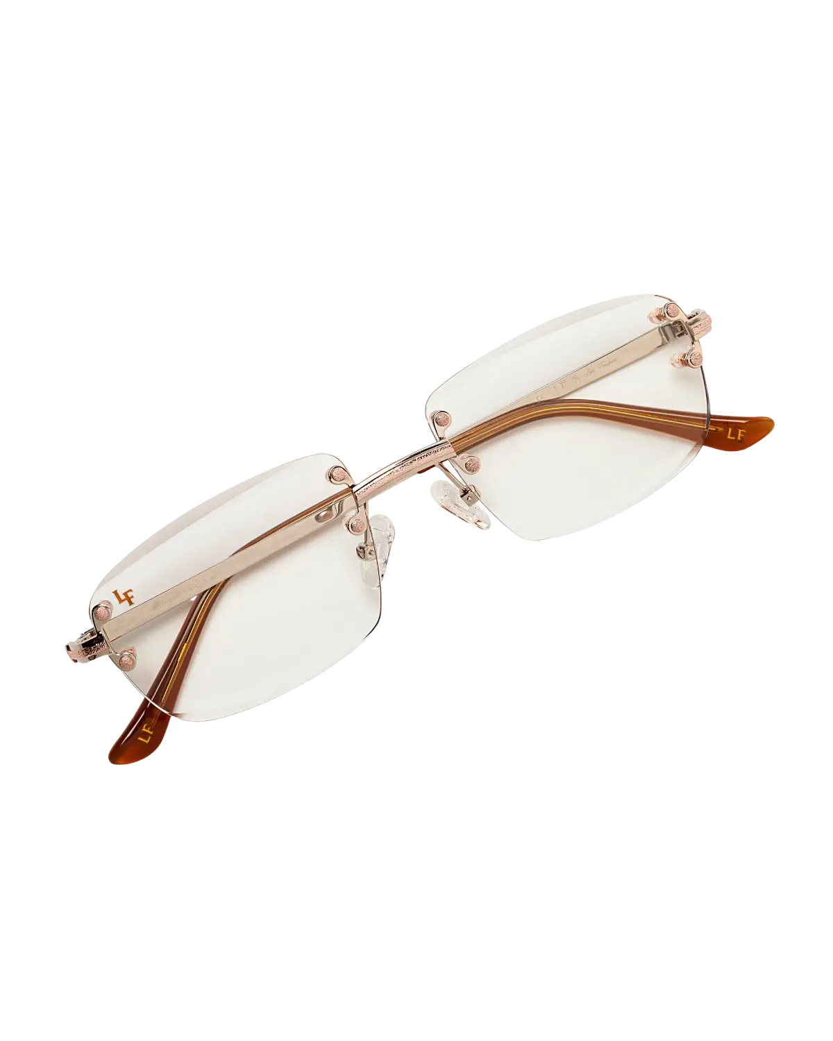 Lux Frames - Silver & Rose Gold - Clear Lens