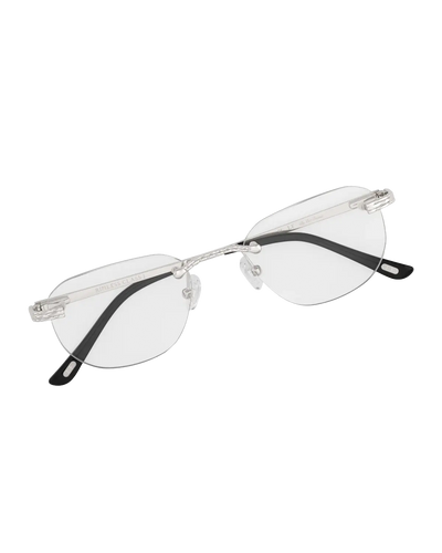 Lux Frames - Silver Rimless Class I - Clear Lens