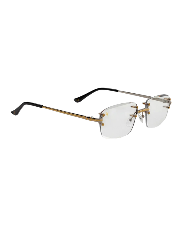 Lux Frames - Silver & Gold Two Tone - Clear Lens - alternate
