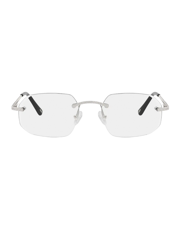 Lux Frames - Silver Rimless Class VII - Clear Lens — view 3