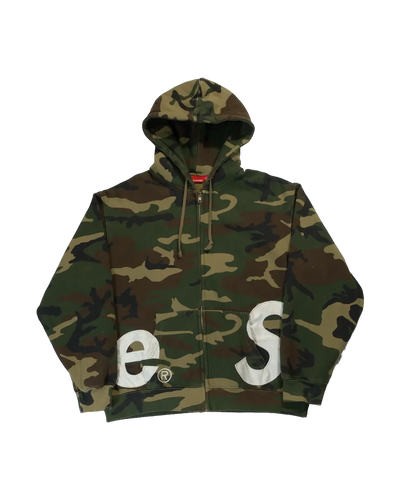 Supreme - Camo Zip Hoodie
