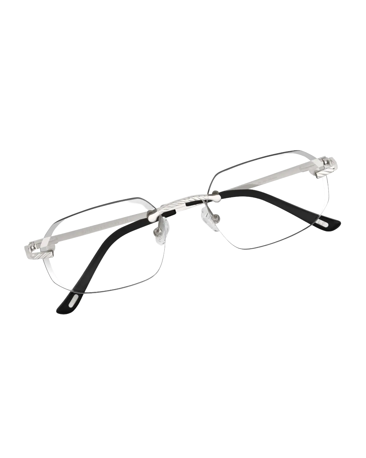 Lux Frames - Silver Rimless Class VII - Clear Lens