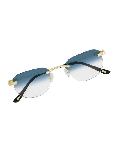 Lux Frames - Gold Rimless Class I - Blue Fade