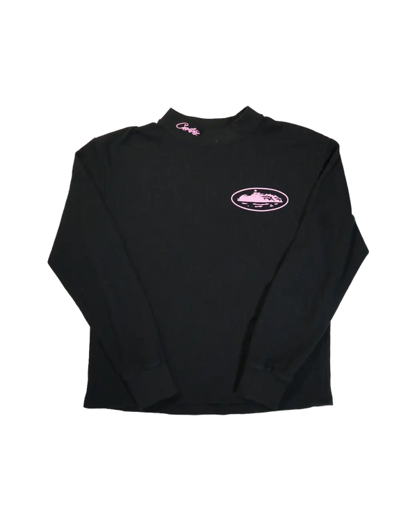 Corteiz - Alcatraz Waffle Long Sleeve Black