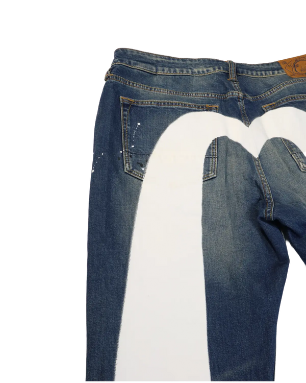 Evisu - Paint Splatter Jeans — vintage — view 6