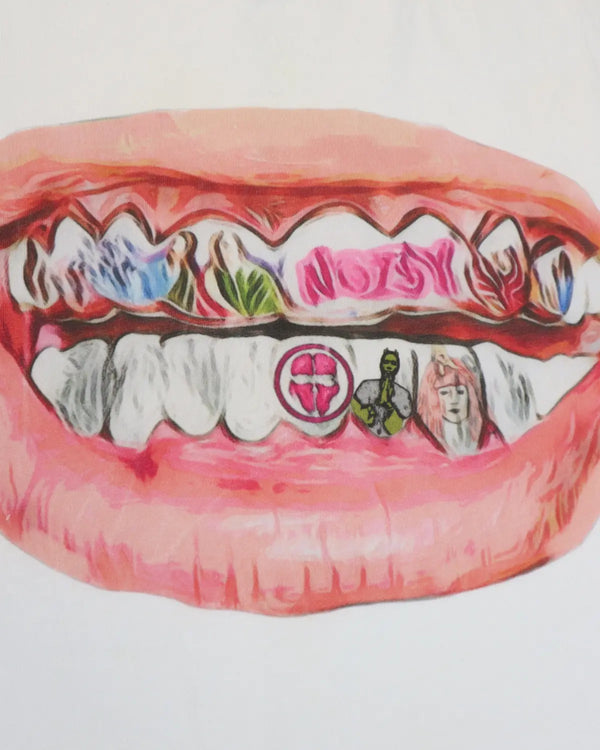 Noisy - Mouth Graphic Tee White — vintage — view 2