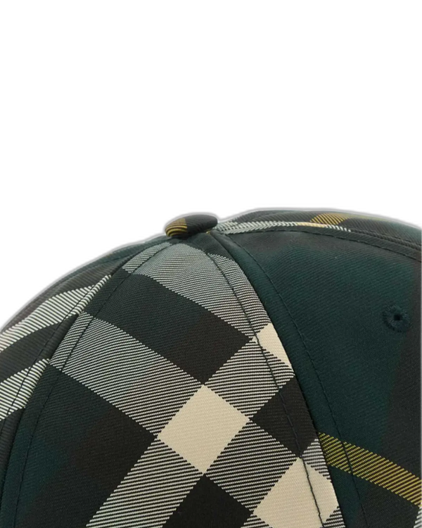 Burberry - Checked Curved-Peak Baseball Cap — view 3