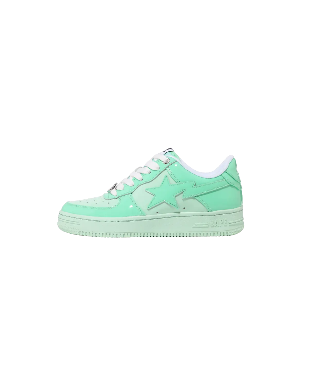 Bape - Bapesta Patent Leather Green — vintage