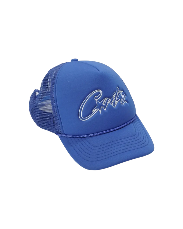 Corteiz - Cortiz Script Trucker Hat Blue — vintage — view 2
