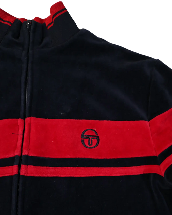 Sergio Tacchini - Velour Track Top — vintage — view 3