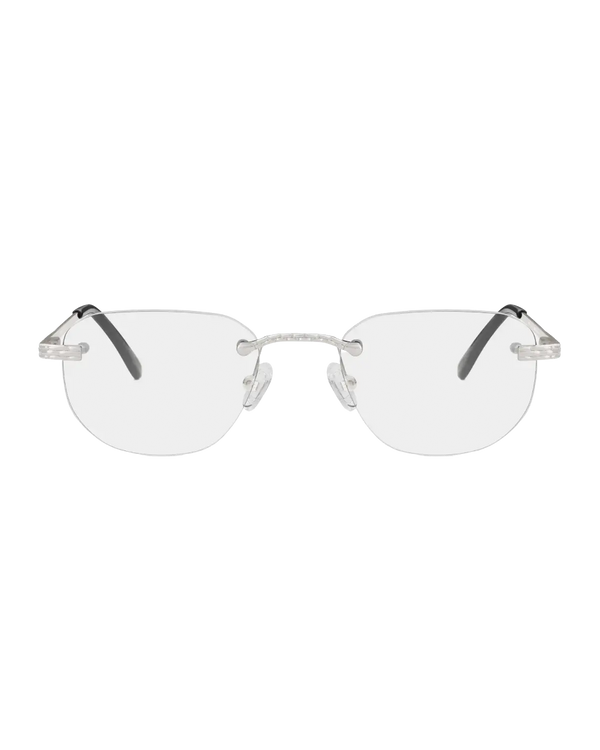 Lux Frames - Silver Rimless Class I - Clear Lens - alternate