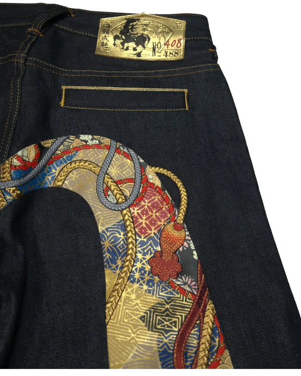 Evisu - Embroidered Selvedge Jeans — view 6