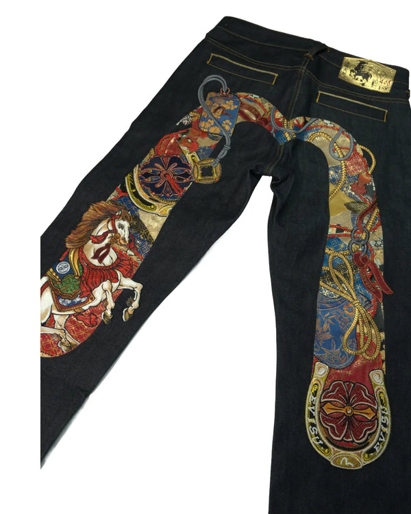 Evisu - Embroidered Selvedge Jeans — view 8