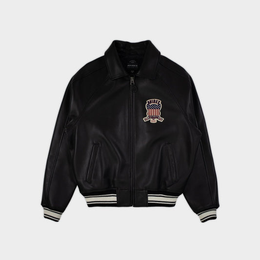 Avirex - Icon Leather Jacket - Bloc Magasin