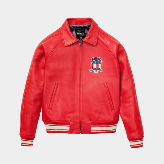 Avirex - Icon Leather Jacket - Bloc Magasin