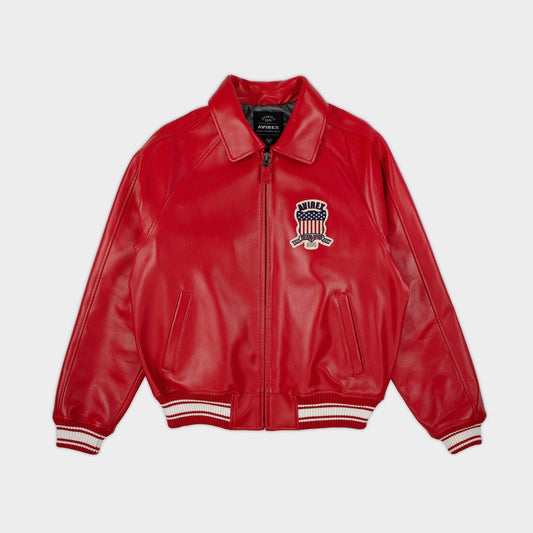 Avirex - Icon Leather Jacket - Bloc Magasin