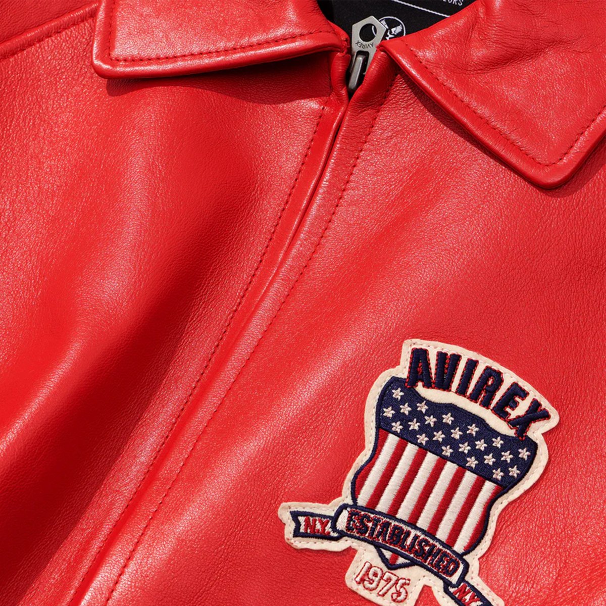 Avirex - Icon Leather Jacket - Bloc Magasin