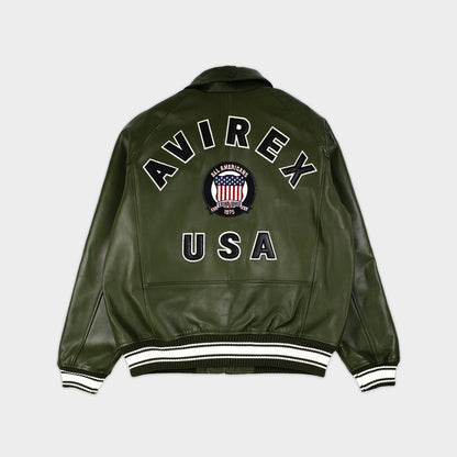 Avirex - Icon Leather Jacket - Bloc Magasin