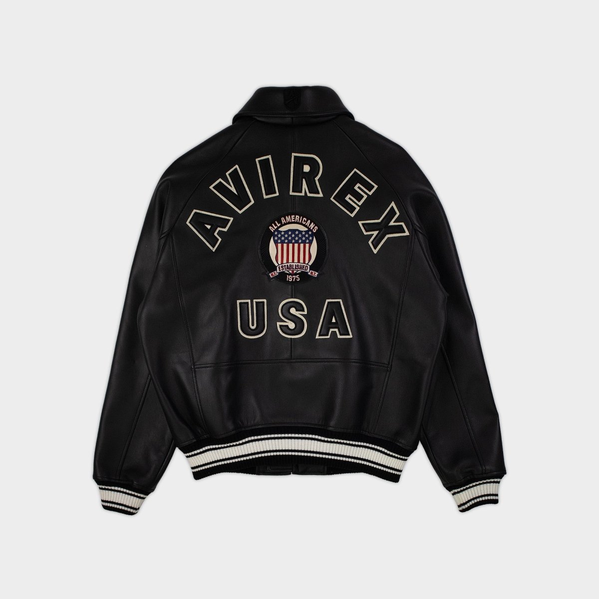 Avirex - Icon Leather Jacket - Bloc Magasin
