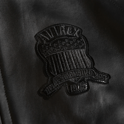 Avirex - Icon Leather Jacket - Bloc Magasin