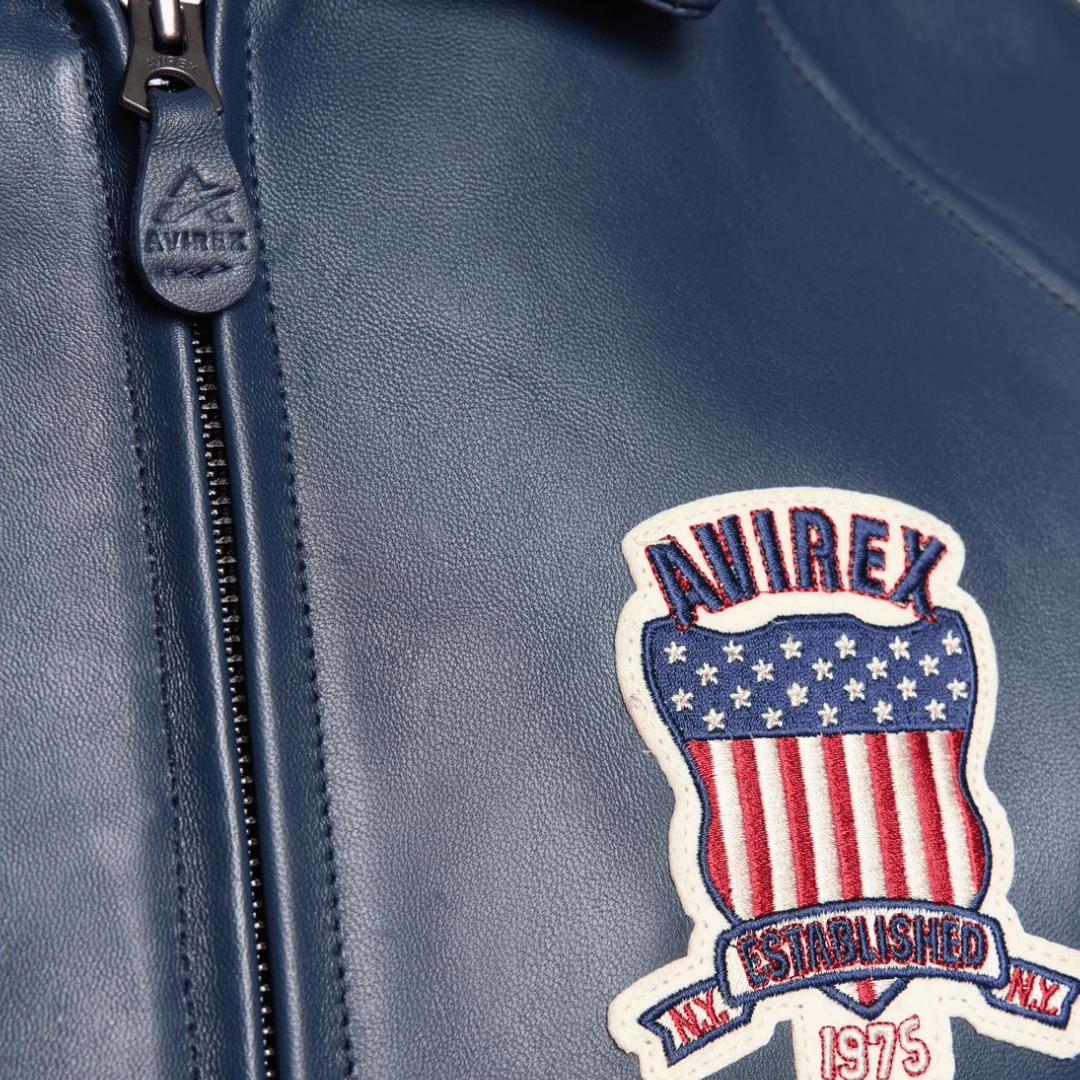 Avirex - Icon Leather Jacket - Bloc Magasin