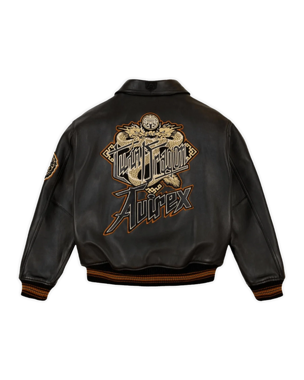 Avirex - Twin Dragon Leather Jacket - alternate