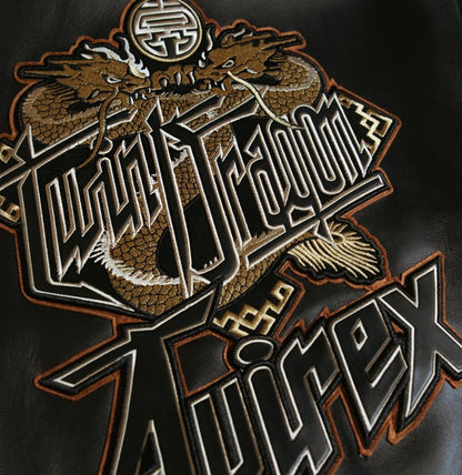 Avirex - Twin Dragon Leather Jacket - Bloc Magasin