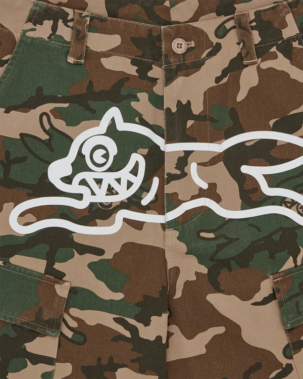 Billionaire Boys Club - Running Dog Woodland Camo Cargo Shorts — view 3