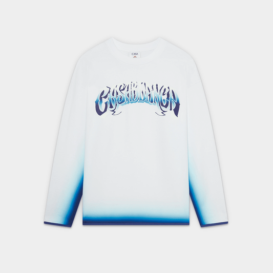 Casablanca - Blue Fade Long Sleeve T-Shirt - Bloc Magasin