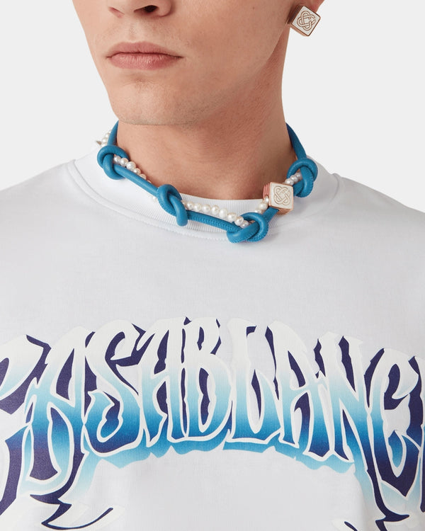 Casablanca - Blue Fade Long Sleeve T-Shirt thumbnail 3