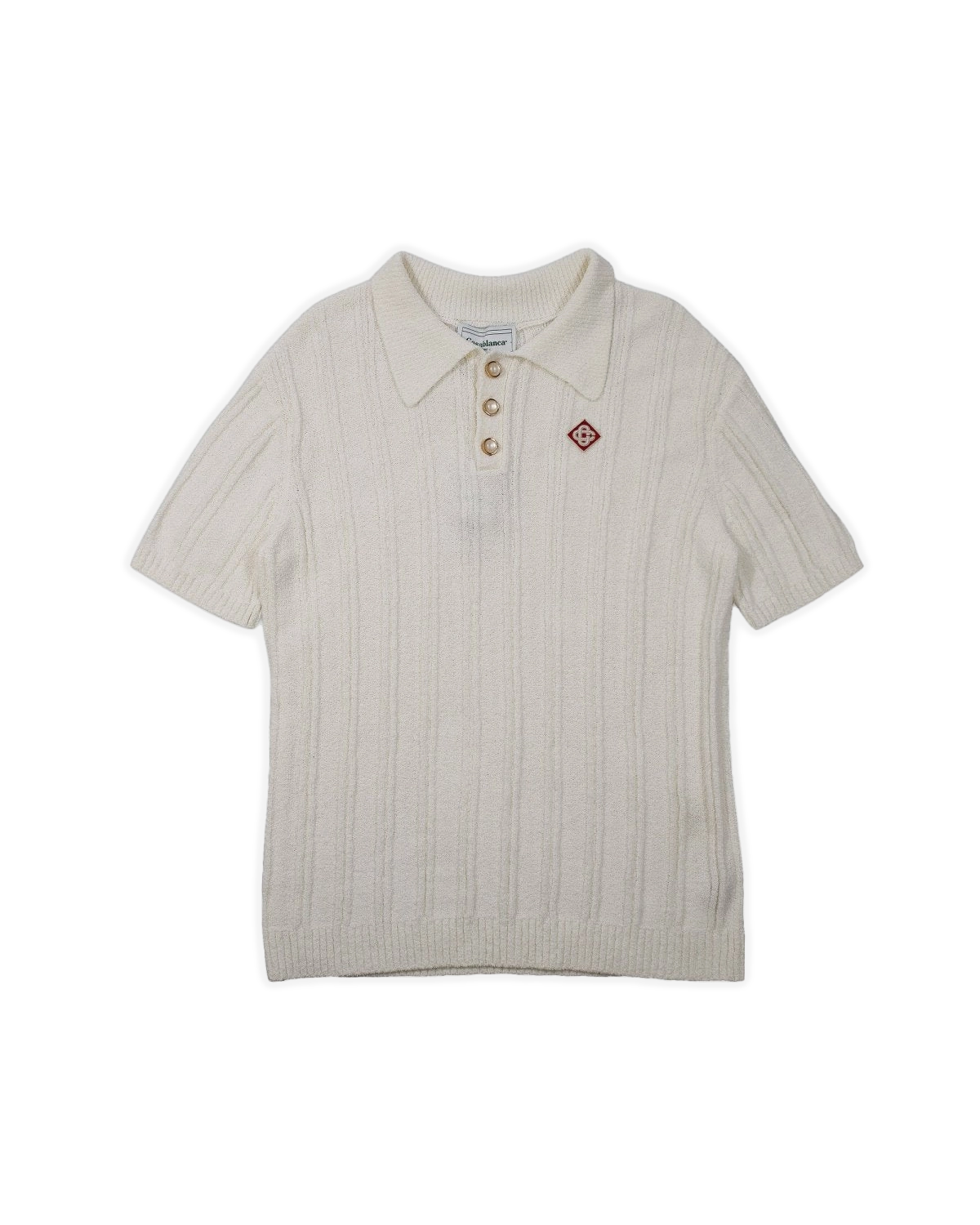 Casablanca - White Diamond Logo Polo Shirt