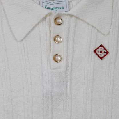 Casablanca - White Diamond Logo Polo Shirt - Bloc Magasin