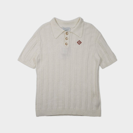 Casablanca - White Diamond Logo Polo Shirt - Bloc Magasin